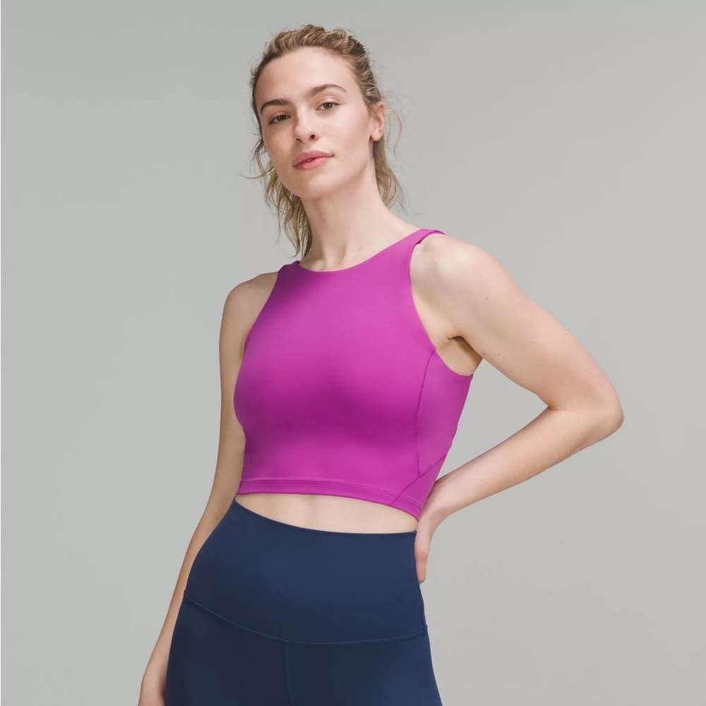 lululemon high neck align tank vivid plum sz 8 EUC